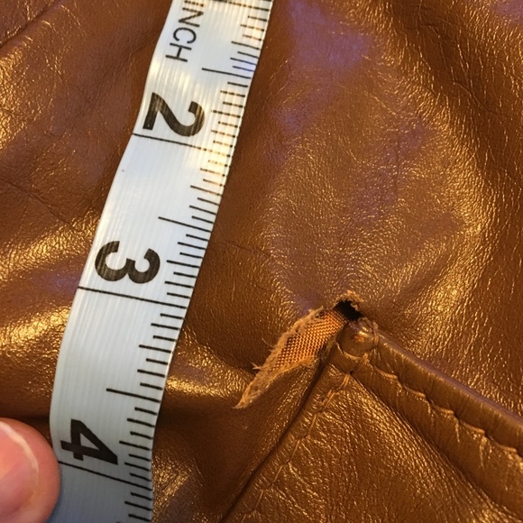 Vintage 1970s Leather Trenchcoat by Jo o Kay - Picture 8 of 8